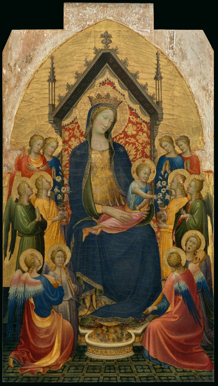 Madonna mit Kind und musizierenden Engeln von Gherardo Starnina