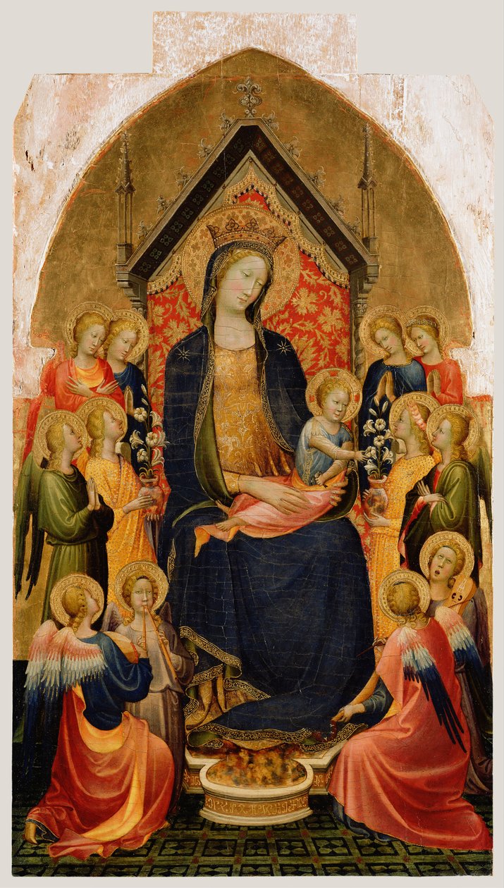 Madonna mit Kind und musizierenden Engeln, ca. 1410 von Gherardo Starnina