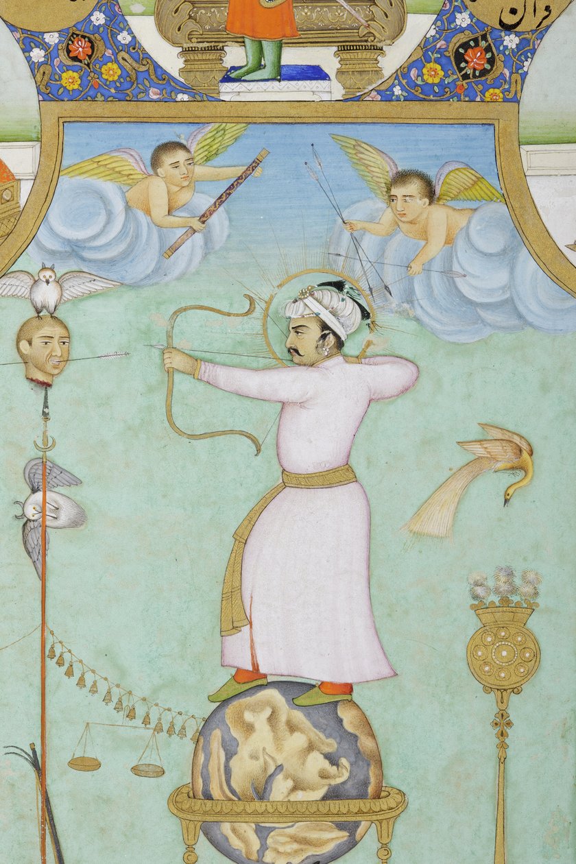 Detail aus Allegorisches Porträt von Jahangir von Ghulam Ali Khan