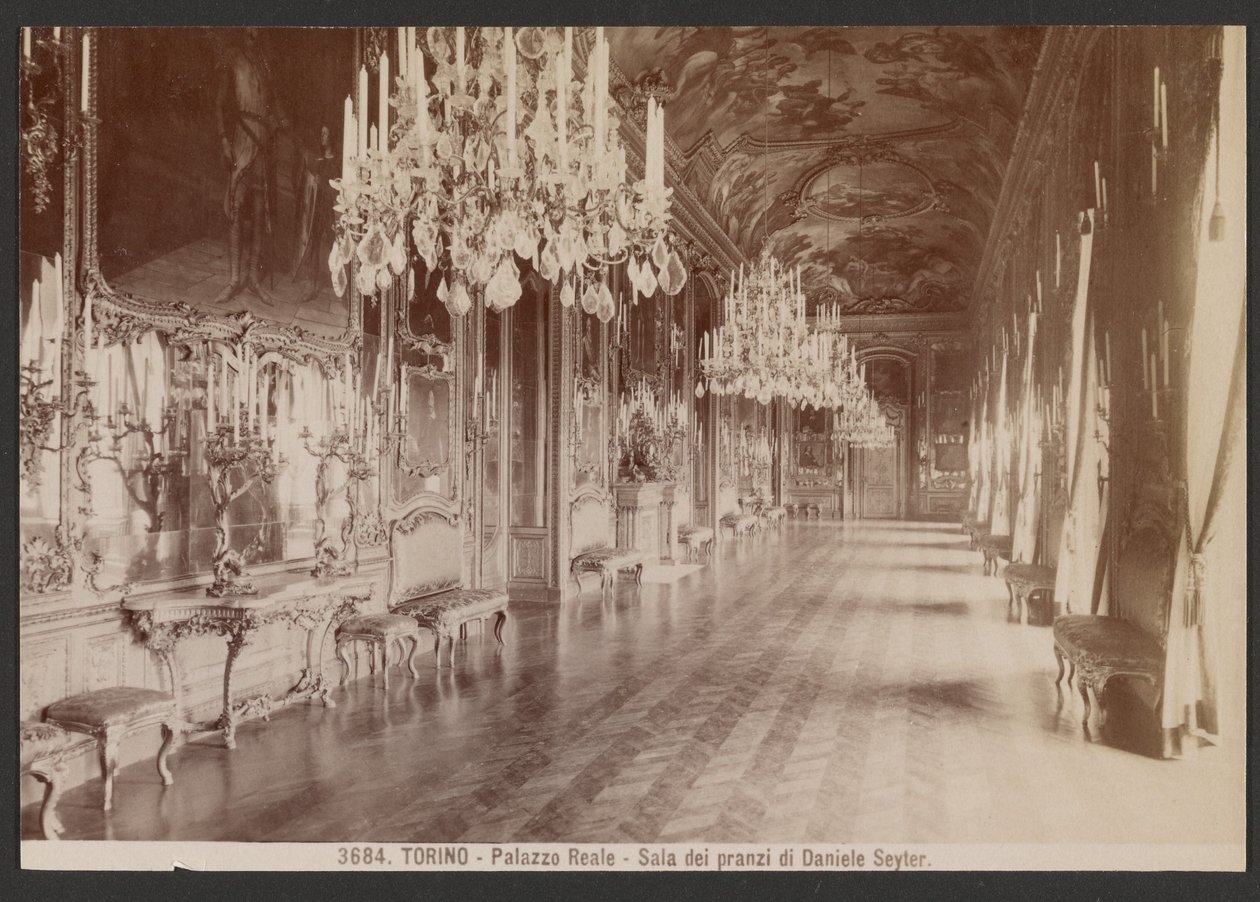 Turin - Königspalast - Speisesaal von Daniele Seiter von Giacomo Brogi