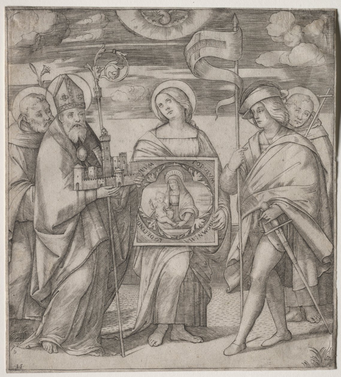 Schutzheilige von Bologna, um 1515-1520 von Giacomo Francia
