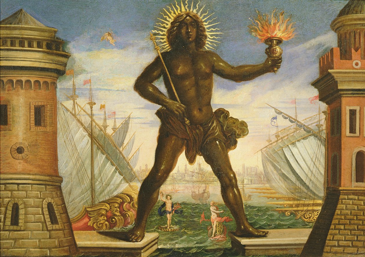 Prolog: der Hafen mit dem Koloss von Rhodos von Giacomo Torelli