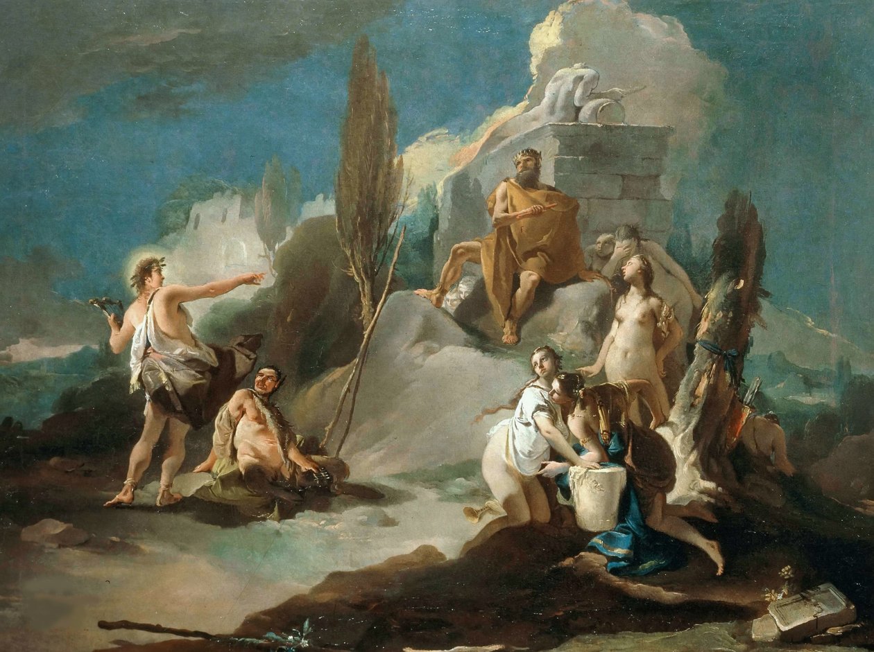 Apollo und Marsyas, 1730 von Giambattista Tiepolo