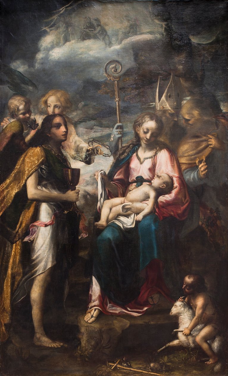 Die Jungfrau und das Kind und das Geheimnis der Passion von Giambattista Tinti