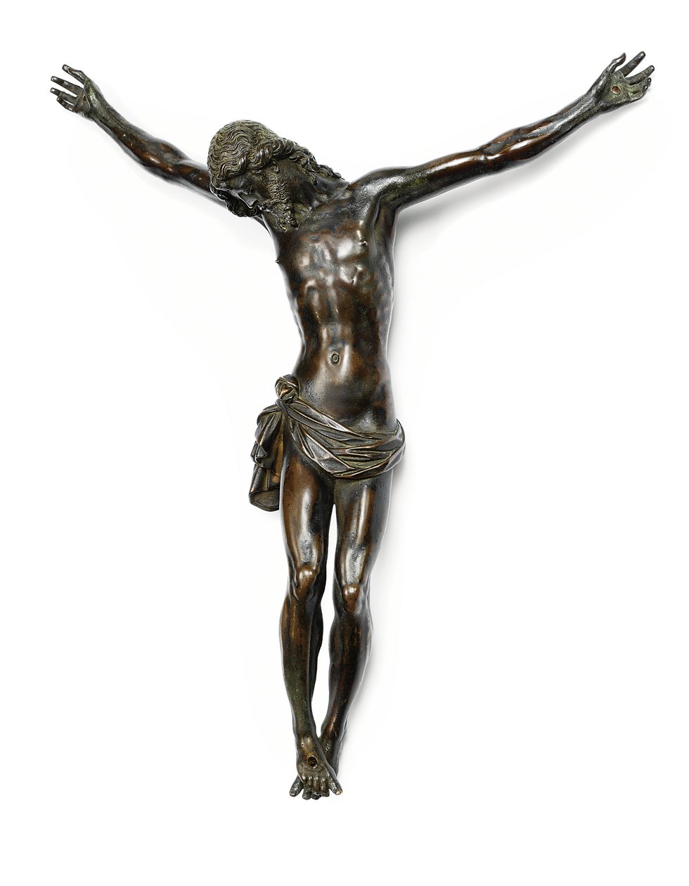 Figur des gekreuzigten Christus, gegossen nach einem Modell von Giambologna, zugeschrieben Antonio Susini und Werkstatt, ca. 1580-1600 von Giambologna