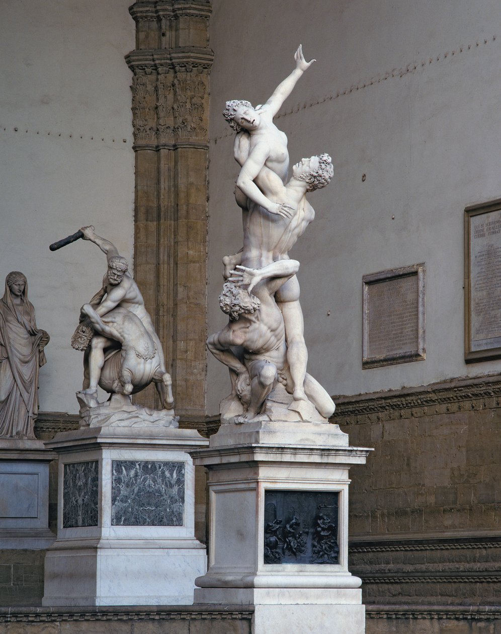 Der Raub der Sabinerinnen, 1574-82 (Marmor) von Giambologna