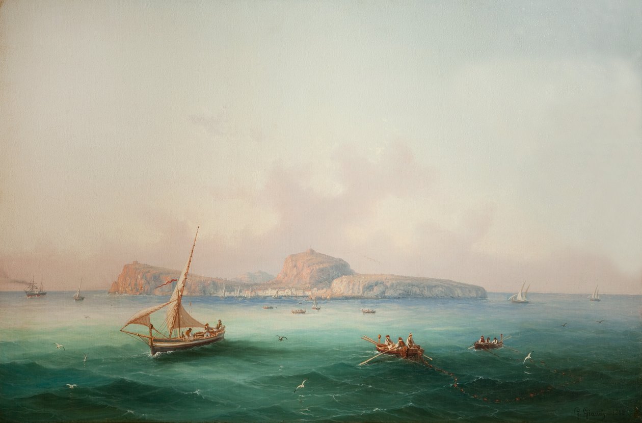 Blick auf Capri, 1868 von Giancinto Gianni