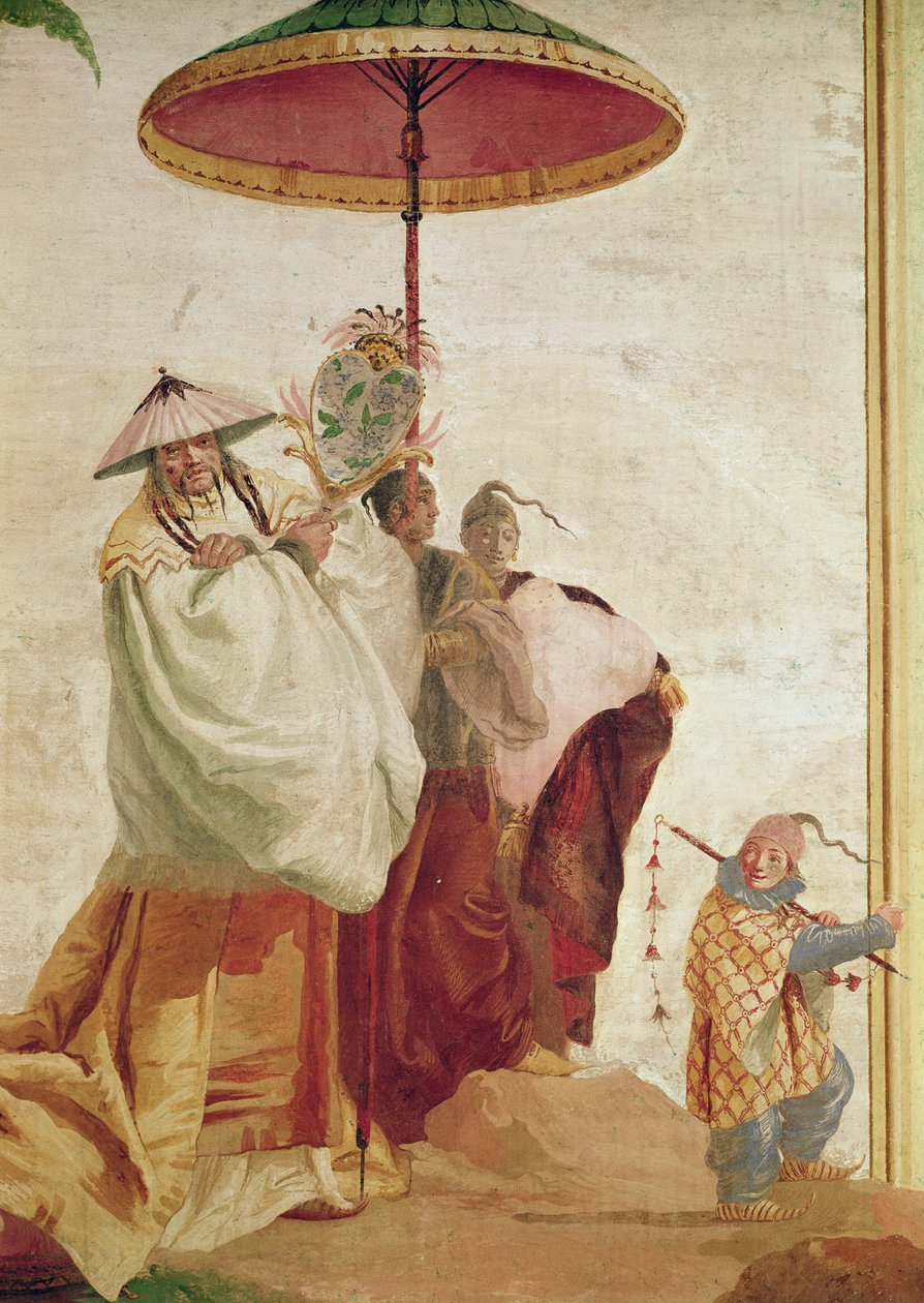 Der Spaziergang des Mandarins von Giovanni Domenico Tiepolo