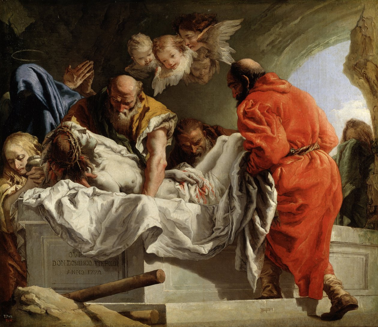 Die Grablegung Christi von Giandomenico  Tiepolo