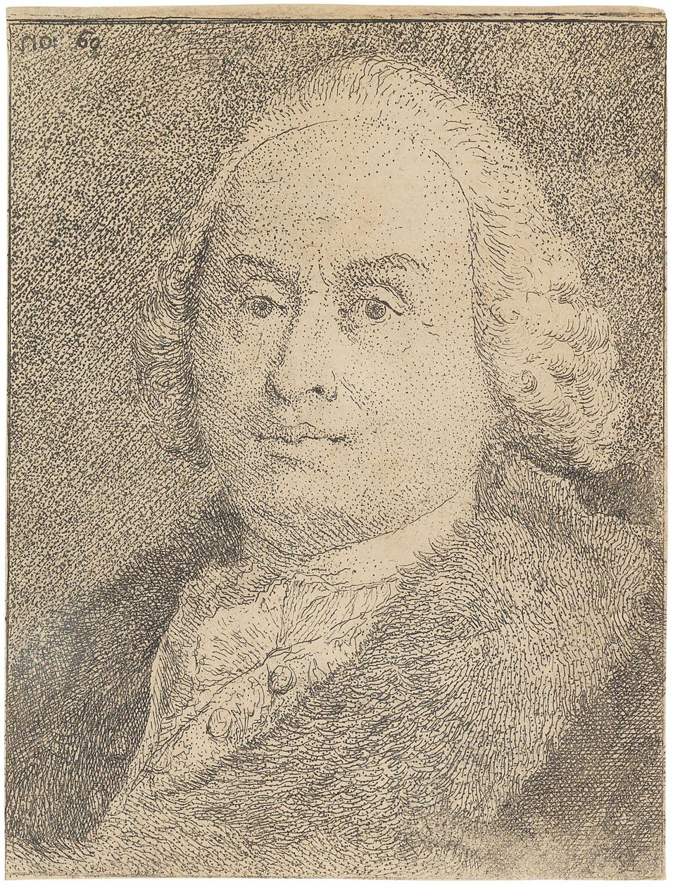 Porträt von Giovanni Battista Tiepolo von Giandomenico Tiepolo