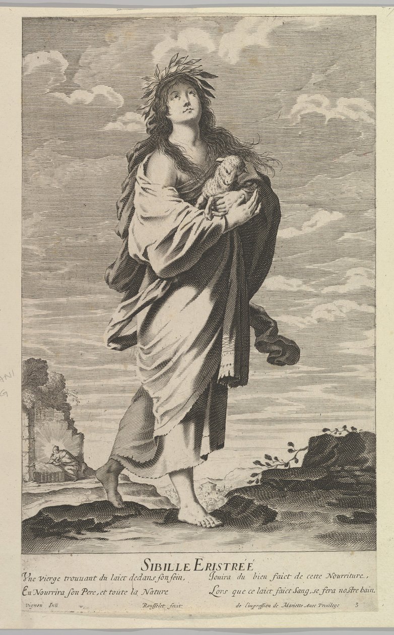 Sibylle Erythréenne von Gilles Rousselet and Abraham Bosse