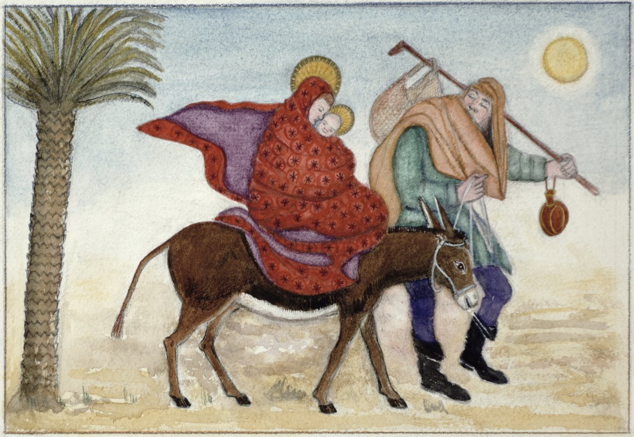 Flucht nach Ägypten III von Gillian Lawson