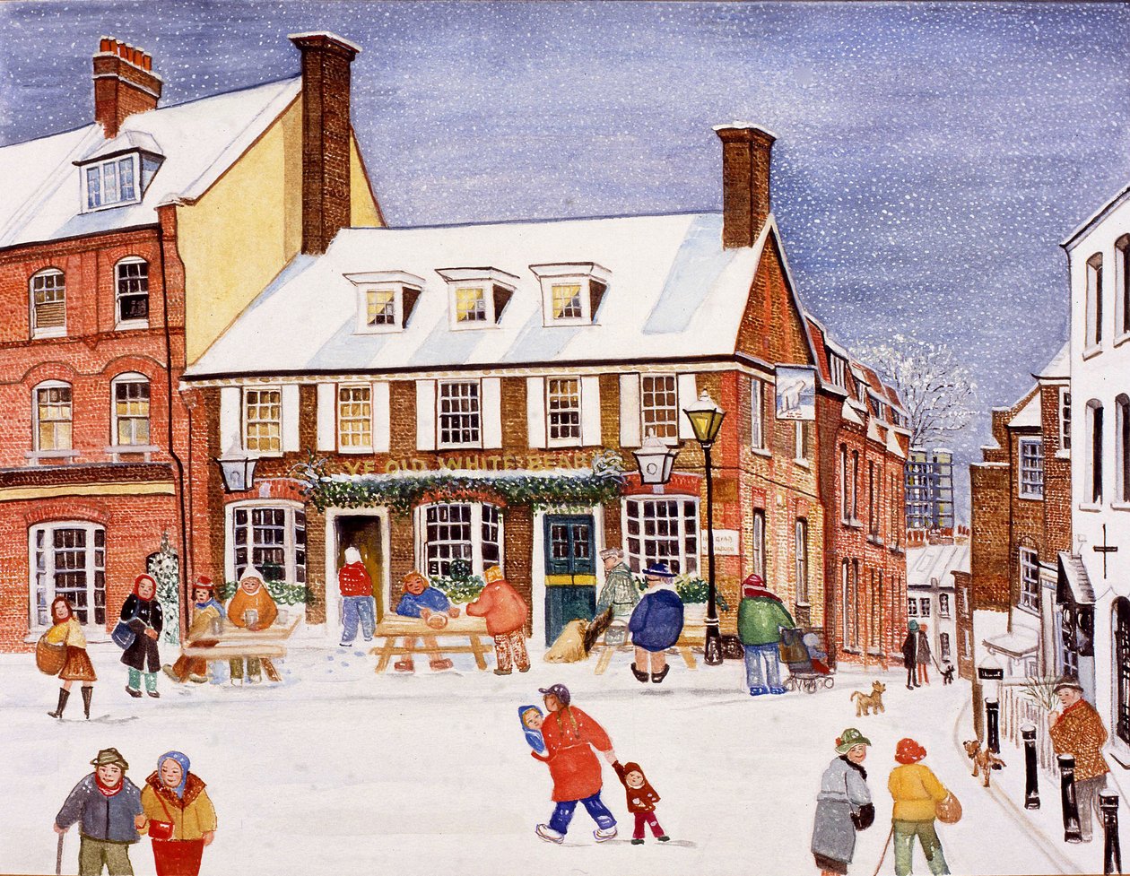 Der Weiße Bär, Hampstead von Gillian Lawson