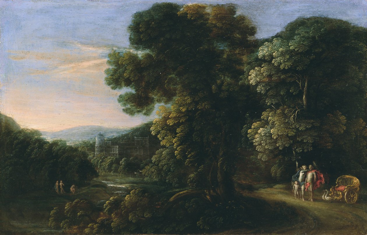 Landschaft mit Venus und Adonis von Gillis Neyts