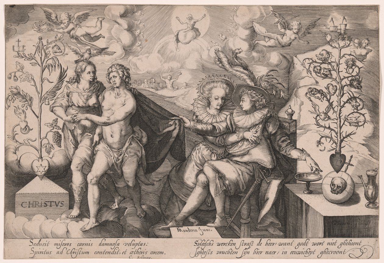 Allegorie auf den guten und den verderbten Baum von Gillis van Breen