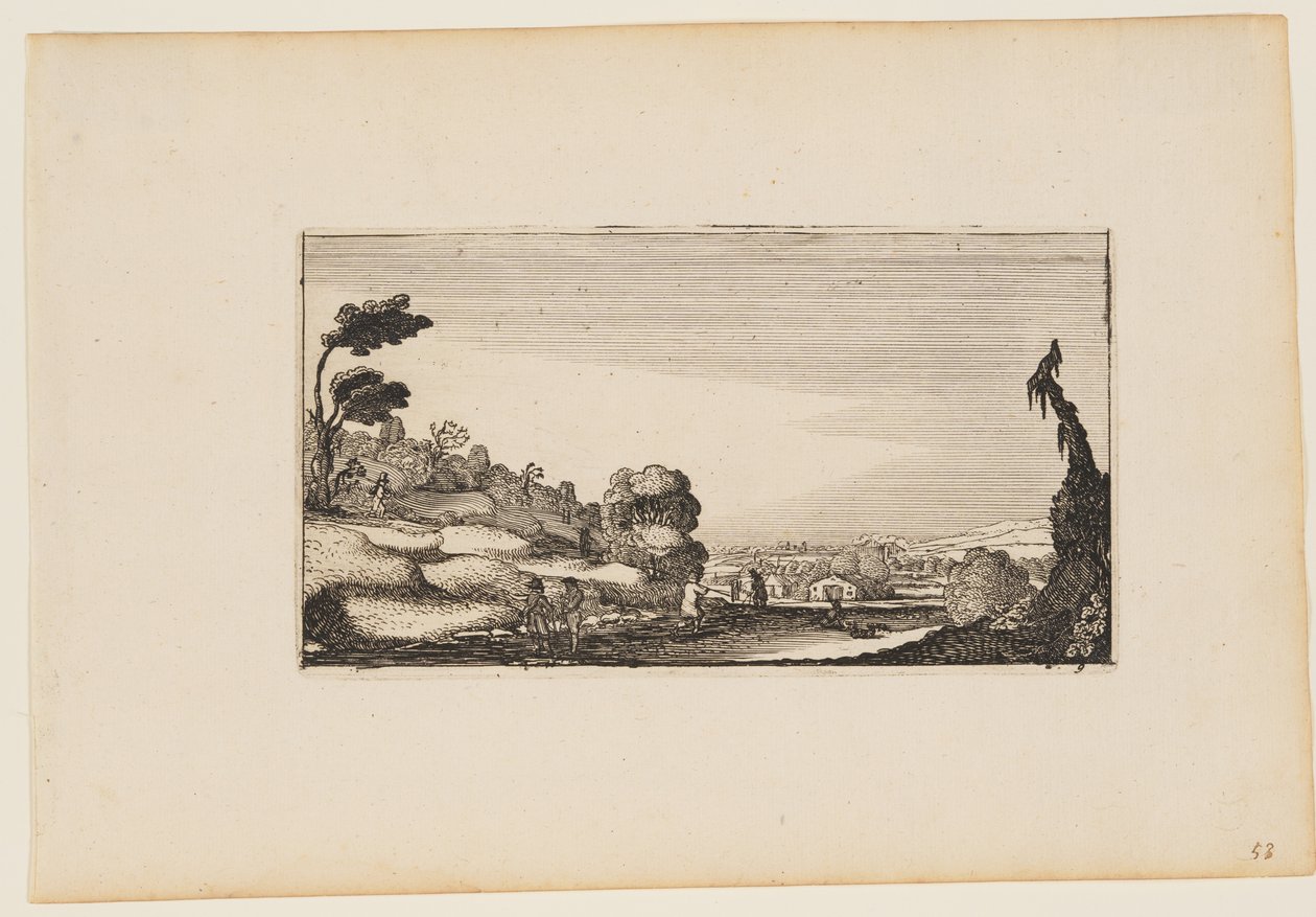 Hügelpanorama, aus Zwölf Landschaften mit Figuren von Gillis van Scheyndel