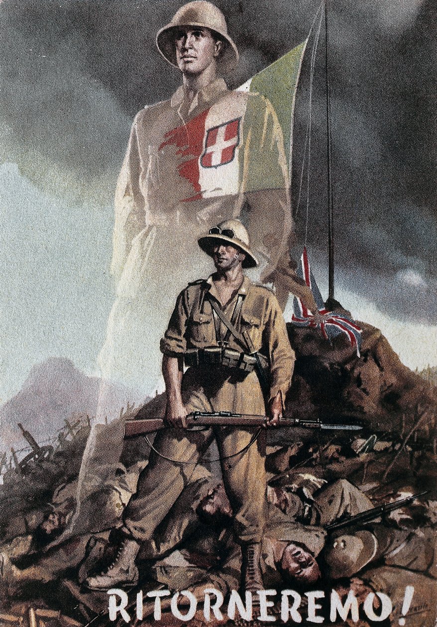 Kapitulierung von Amedeo, Herzog von Aosta, bei Amba Alagi (17. Mai) von Gino Boccasile