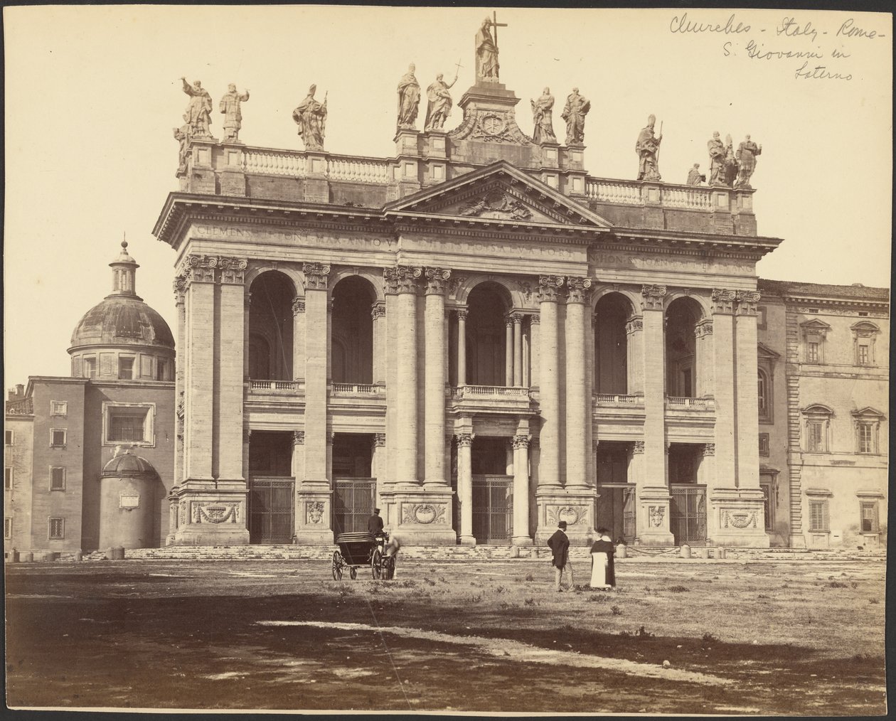 [Fassade der Basilika San Giovanni in Laterano, Rom] von Gioacchino Altobelli