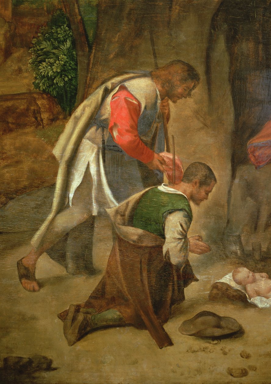 Anbetung der Hirten, ca. 1510 (Detail) von Giorgio Giorgione