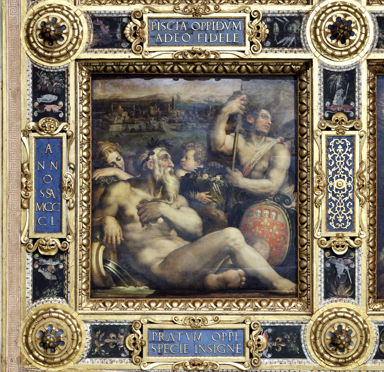 Allegorie der Stadt Prato von der Decke des Salone dei Cinquecento, 1565 von Giorgio Vasari