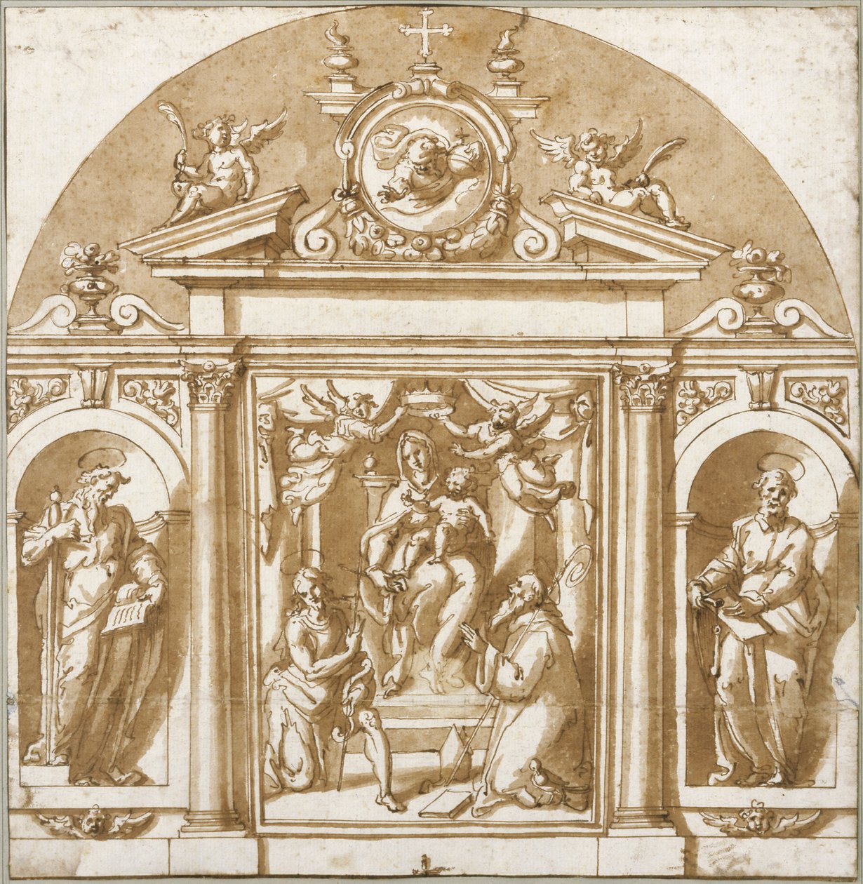 Jungfrau und Heilige von Giorgio Vasari