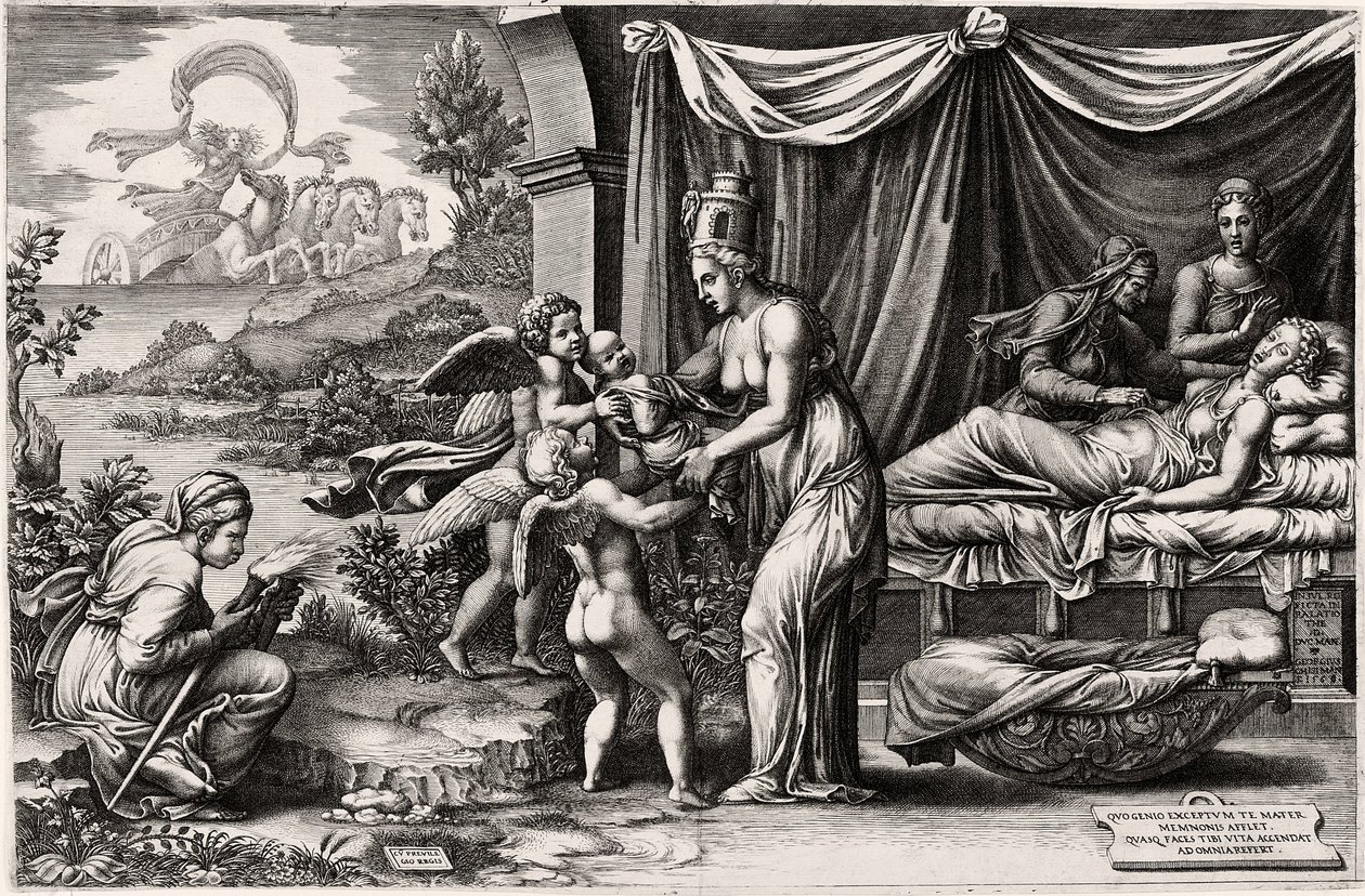 Allegorie der Geburt von Giorgio Ghisi