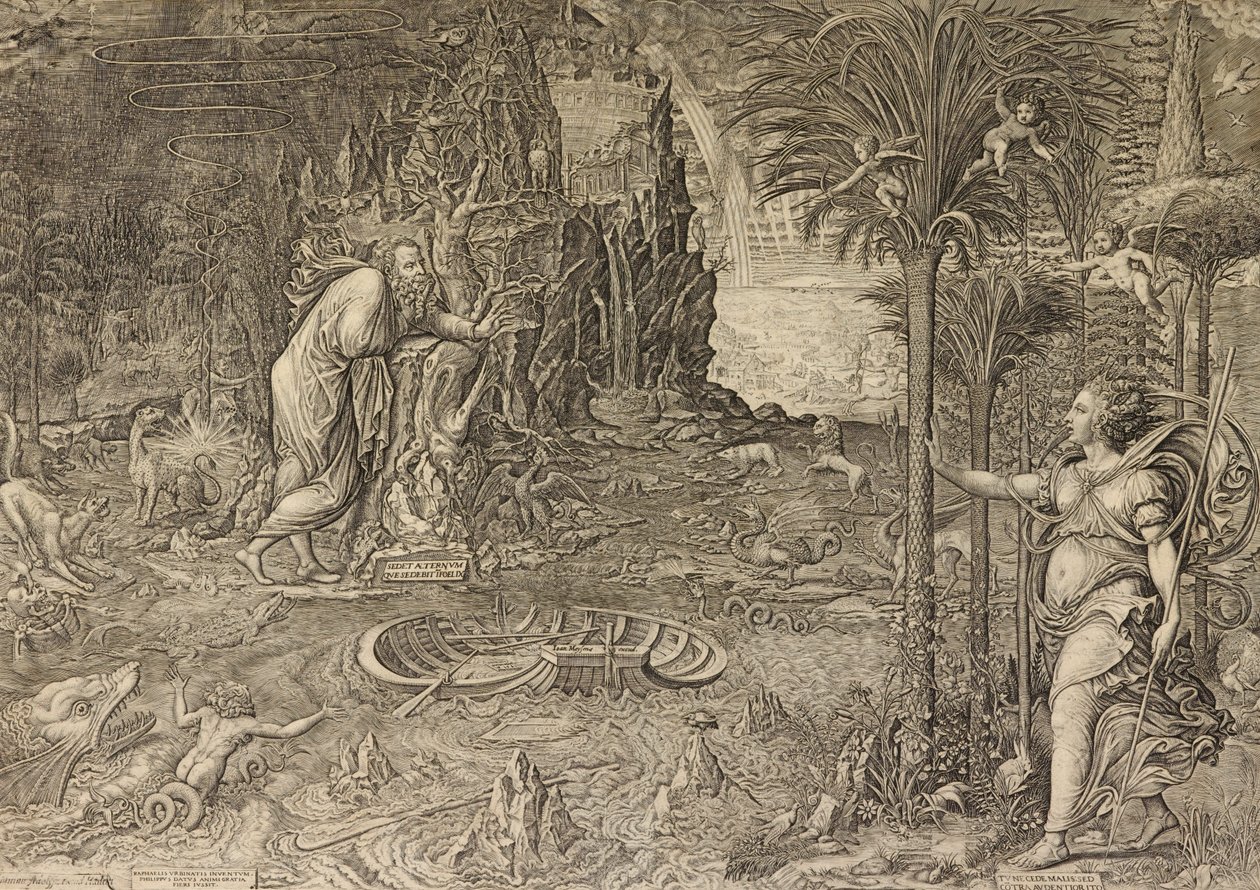 Allegorie des Lebens (Traum von Raphael) von Giorgio Ghisi