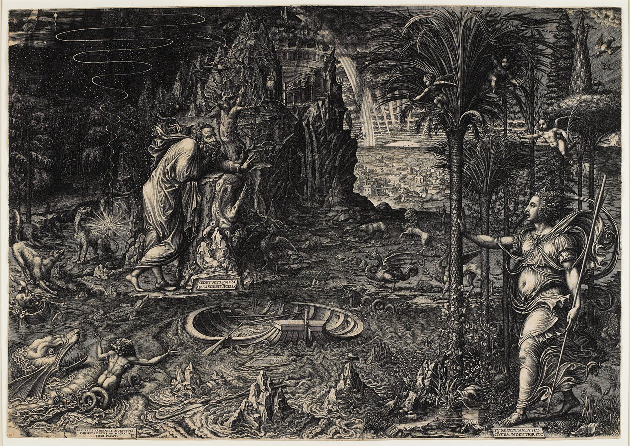 Allegorie des Lebens (Der Traum von Raphael) von Giorgio Ghisi