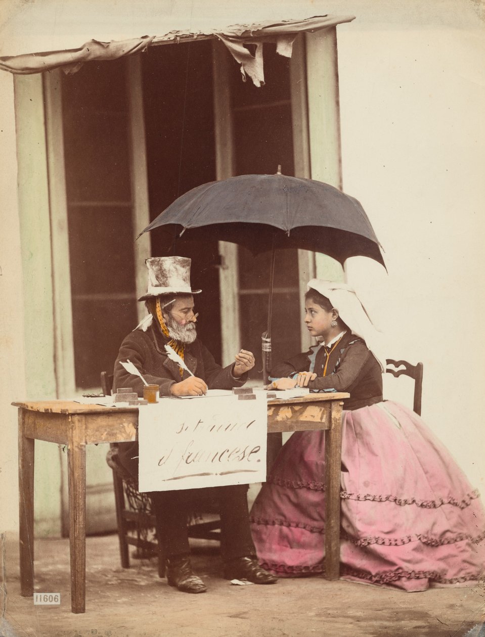 Écrivain Public, Neapel von Giorgio Sommer