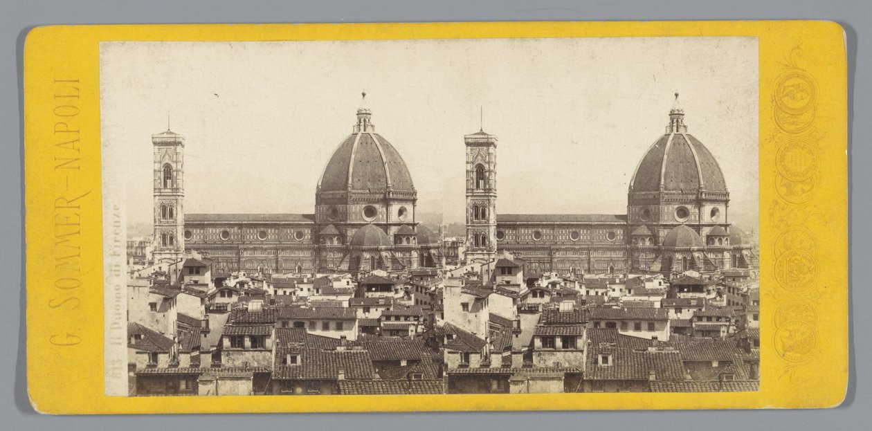 Ansicht auf den Dom von Florenz von Giorgio Sommer