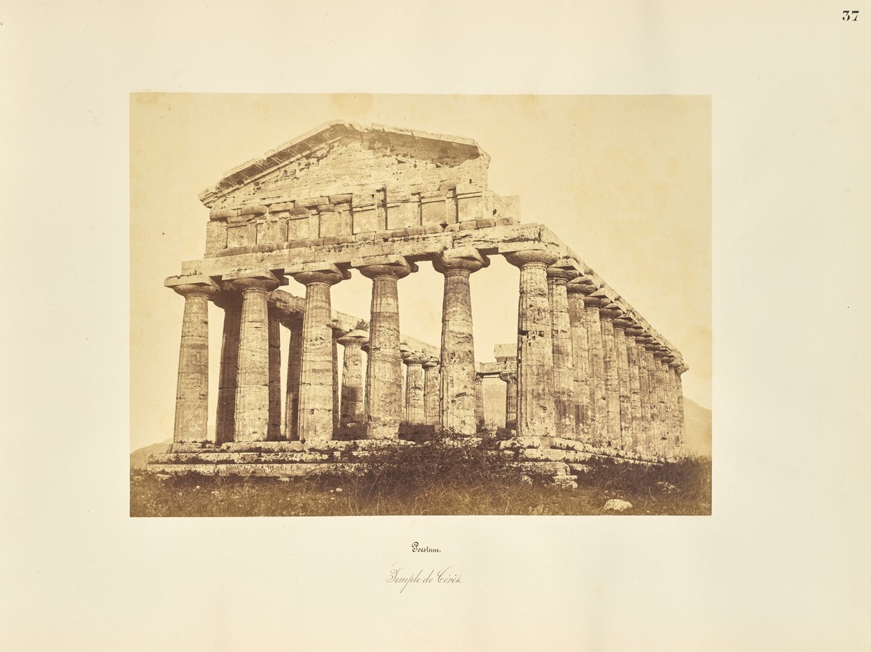 Paestum. Tempel der Ceres von Giorgio Sommer