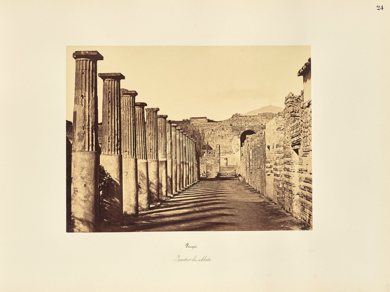 Pompei. Soldatenviertel von Giorgio Sommer