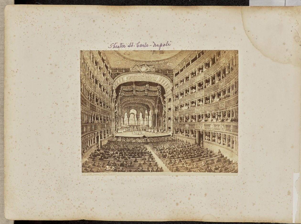 Teatro S. Carlo (Neapel) von Giorgio Sommer