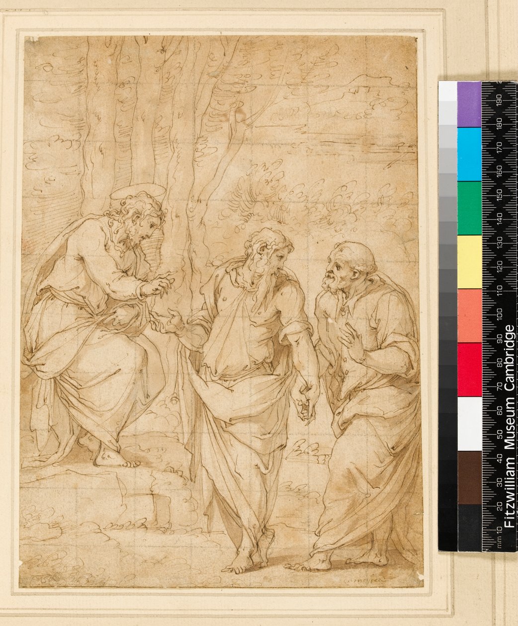 Christus benennt Petrus zu seinem Nachfolger, 1500-1599 von Giorgio Vasari