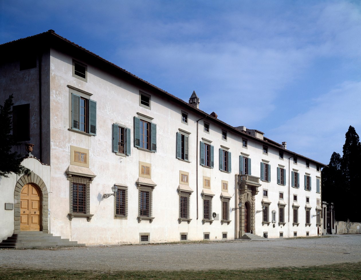 Fassade der Villa Medicea von Castello, um 1538 von Giorgio Vasari