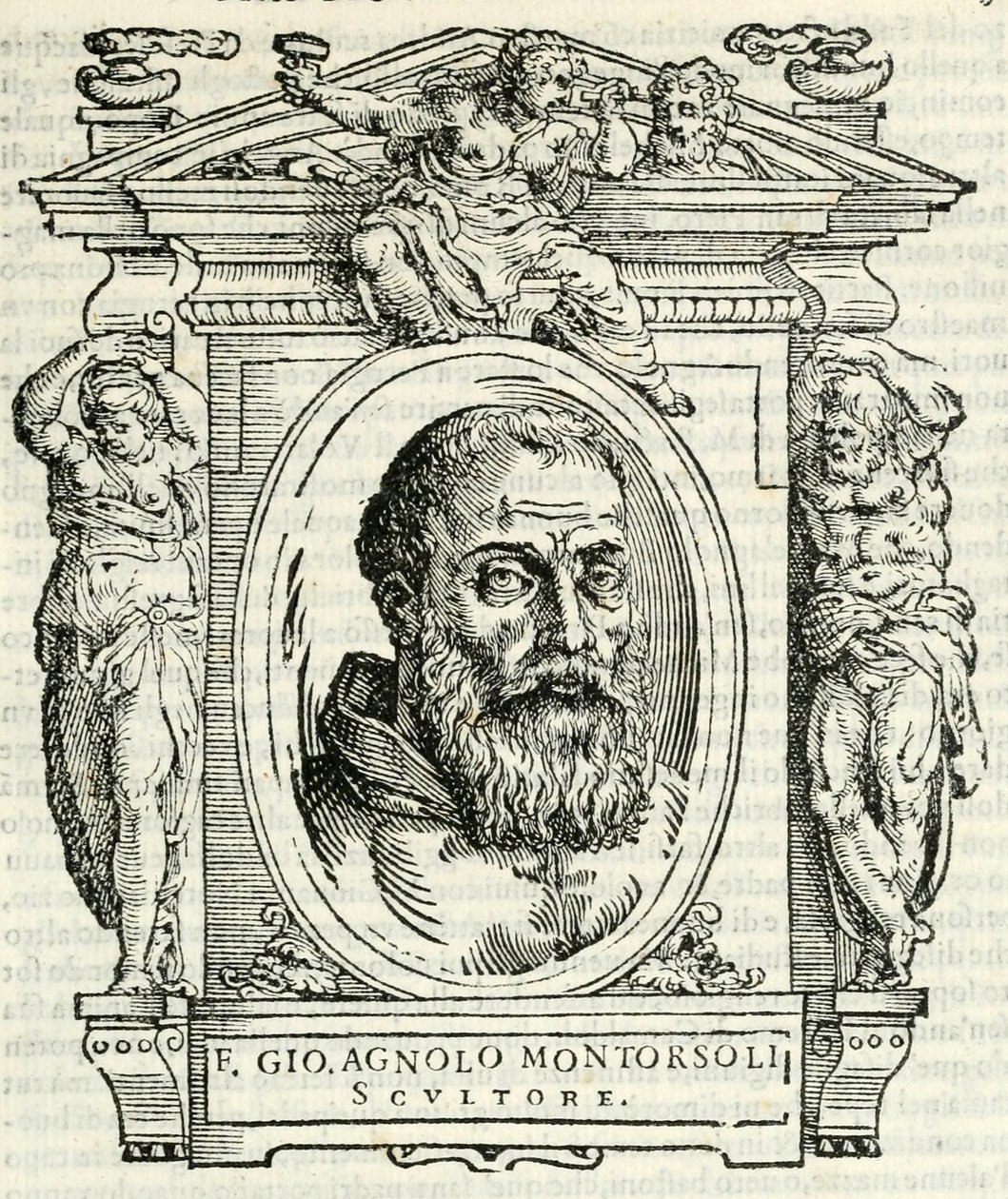 Porträt von Giovanni Angelo Montorsoli, Vasari 1568 von Giorgio Vasari