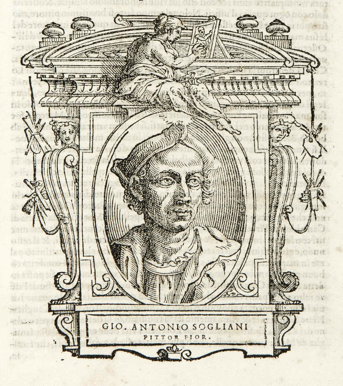 Milan, Biblioteca Braidense, Vite de piv excellent, Giorgio Vasari 1568, Giovanni Antonio Sogliani von Giorgio Vasari