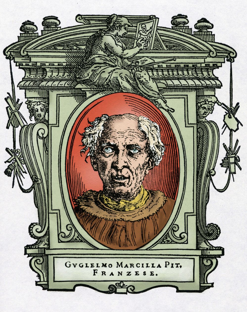 Porträt von William von Marcillat von Giorgio Vasari