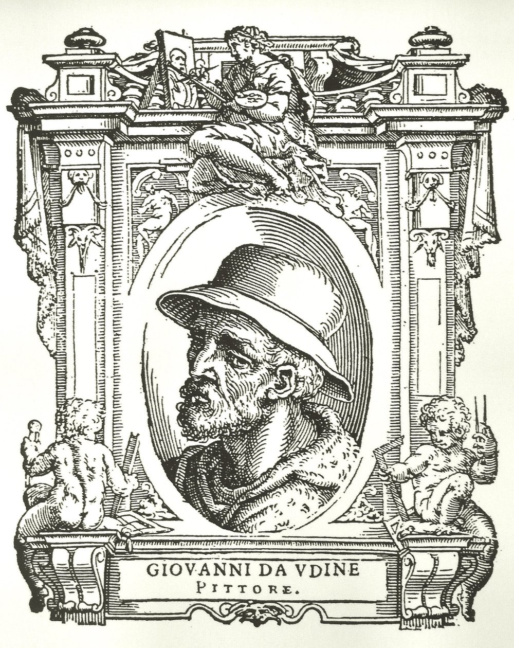 Porträt von Giovanni da Udine von Giorgio Vasari