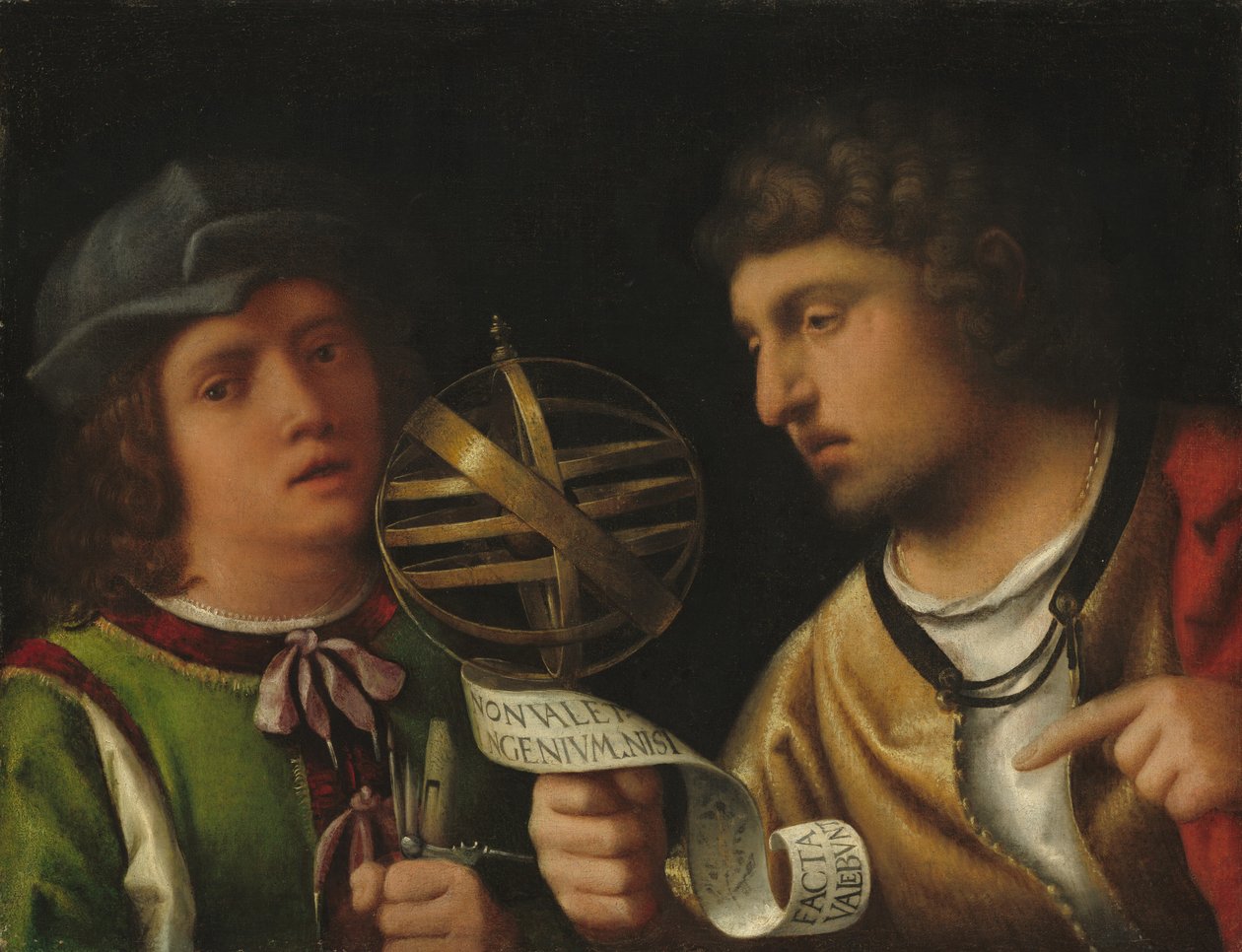 Giovanni Borgherini und sein Tutor, spätes 15. - frühes 16. Jahrhundert von Giorgione