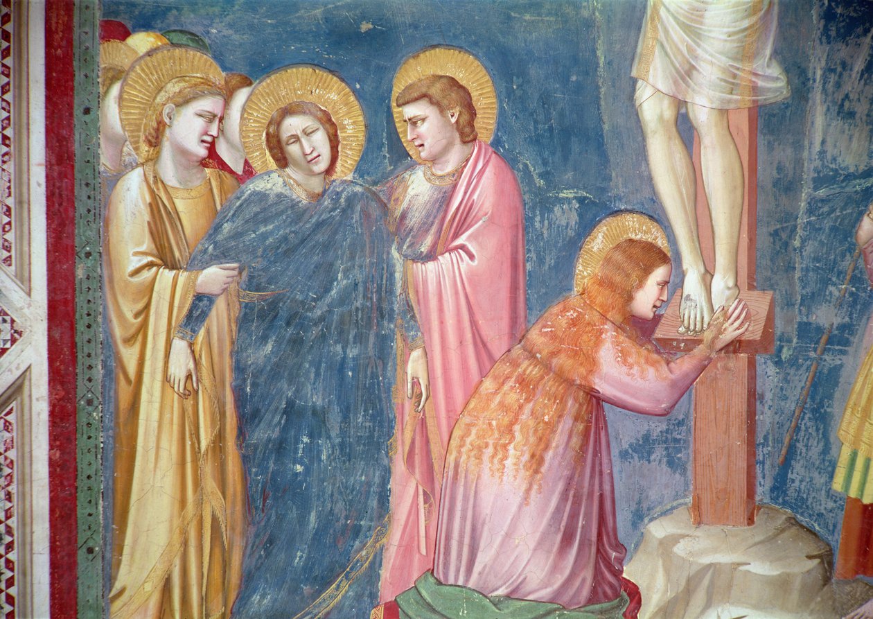 Die Kreuzigung (Detail) von Giotto di Bondone
