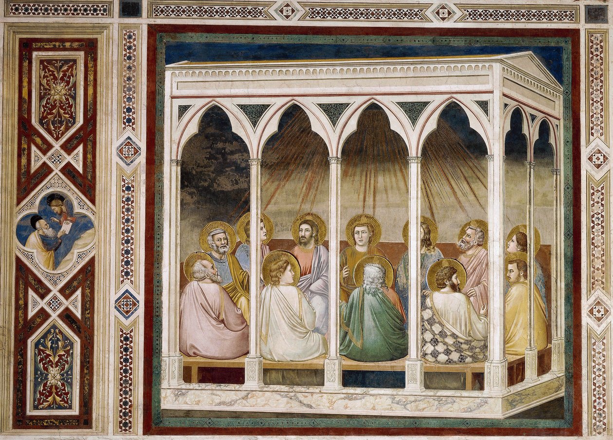 Pfingsten (Detail) von Giotto (c.1266 1337)