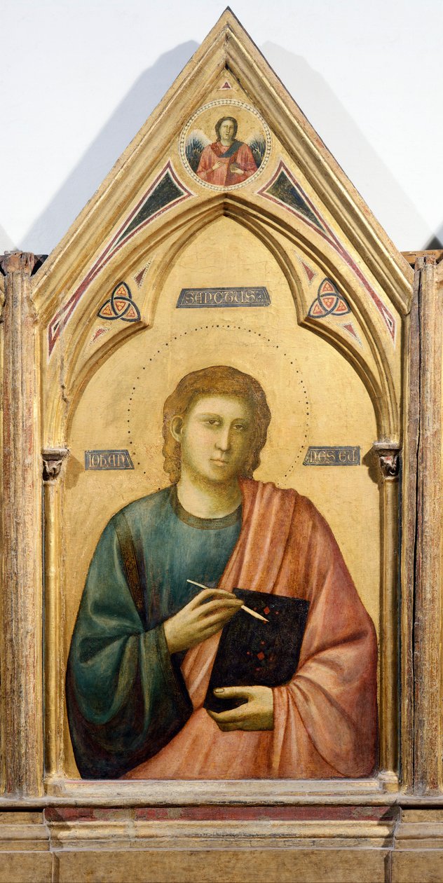 Johannes der Evangelist (Detail) aus Badia Polyptych, um 1300 von Giotto (c.1266 1337)