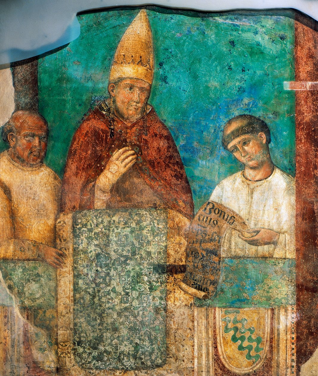 Bonifatius VIII. kündigt das Heilige Jahr an von Giotto (c.1266 1337)