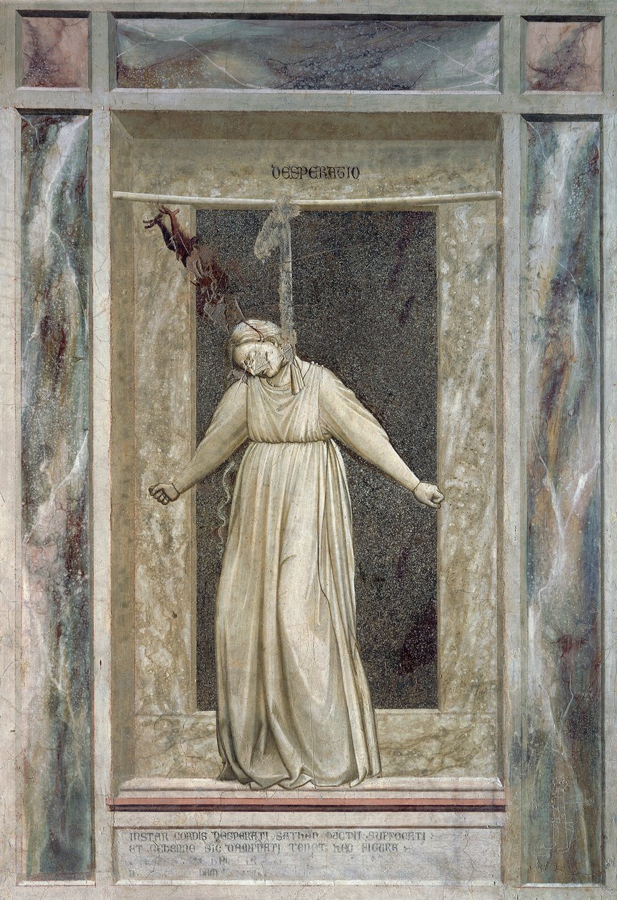 Verzweiflung (Detail) von Giotto (c.1266 1337)
