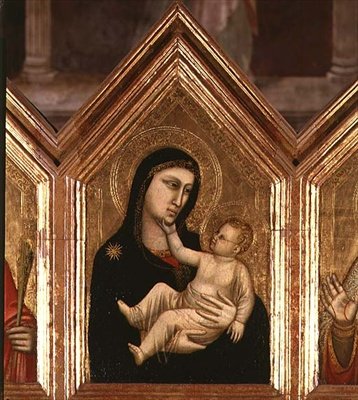 Madonna und Kind, aus dem Polyptychon von St. Reparata von Giotto (c.1266 1337)
