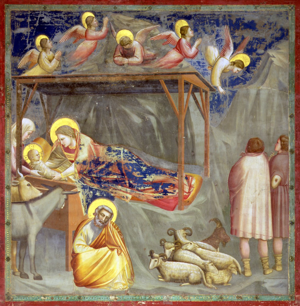 Die Geburt Christi, Arenakapelle, Padua, ca. 1305 von Giotto (c.1266 1337)