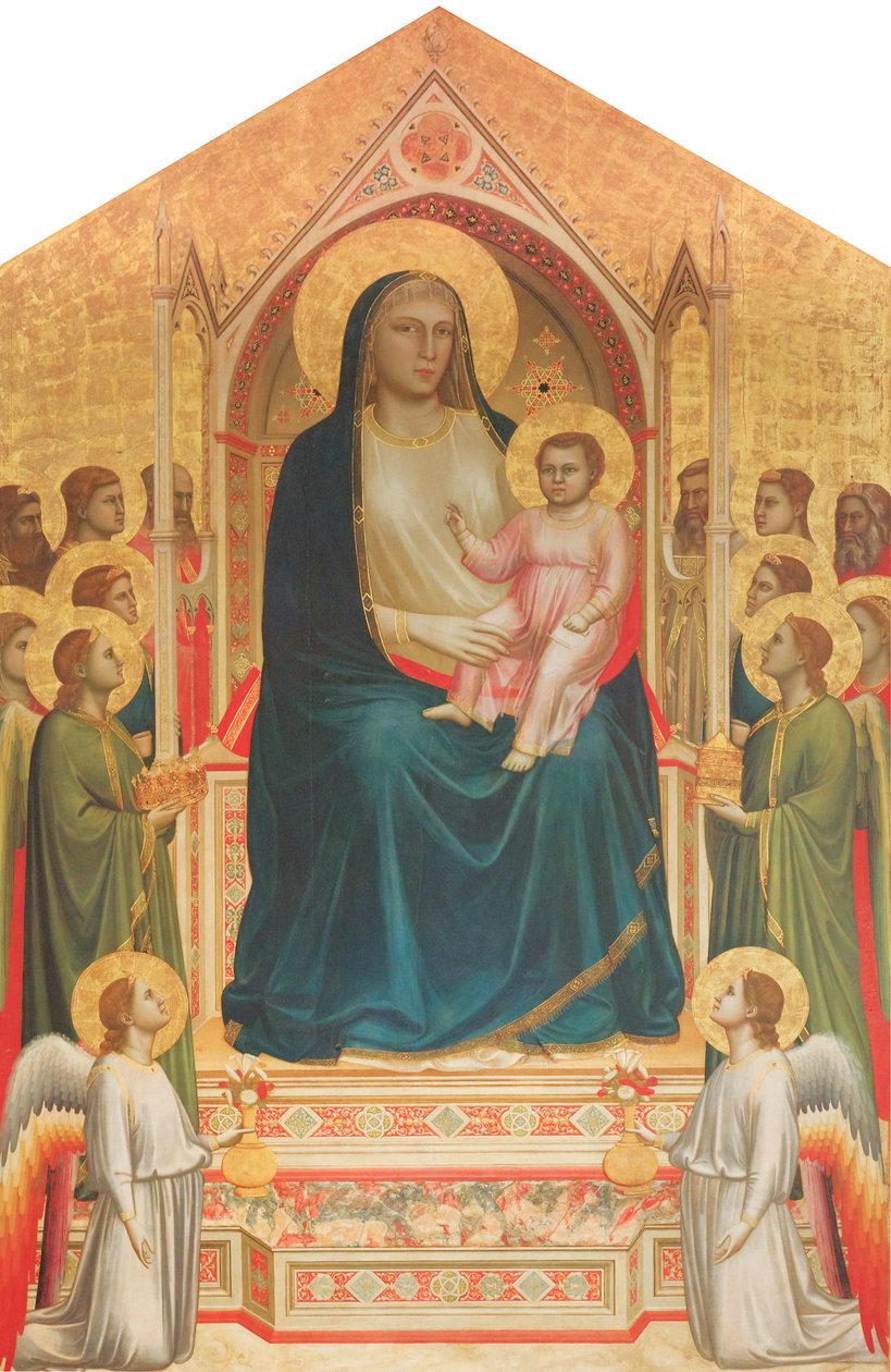 Madonna auf dem Thron (Ognissanti Madonna) von Giotto
