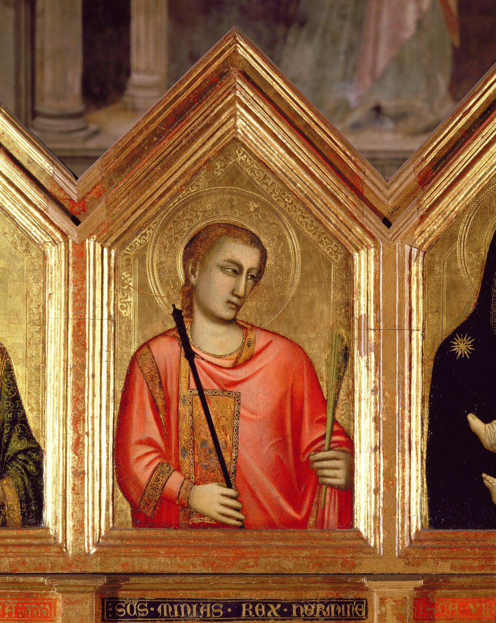 Heiliger aus dem St. Reparata Polyptychon (Detail) von Giotto di Bondone