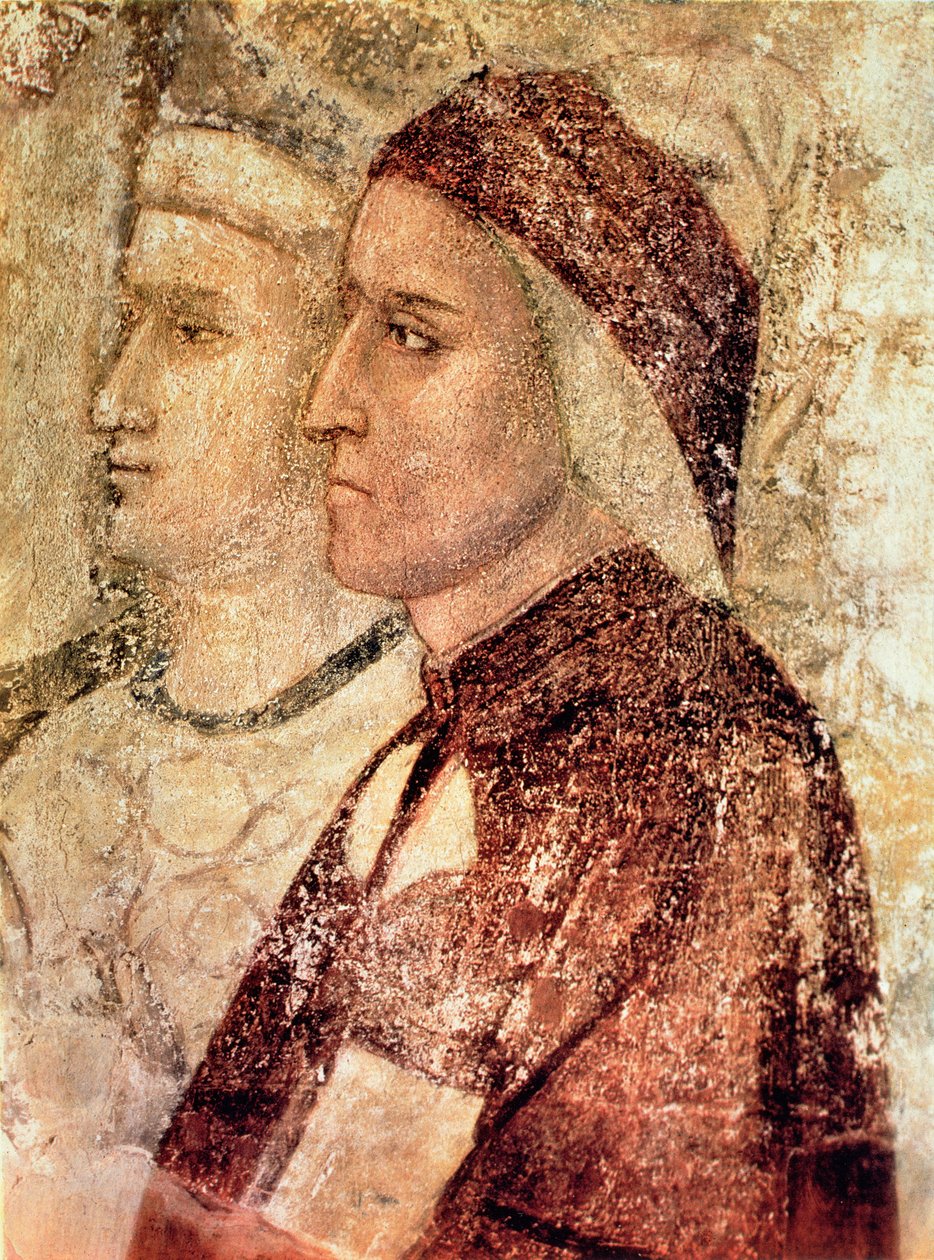 Paradies, Detail von Dante Alighieri (1265-1321) ca. 1336 von Giotto di Bondone school of Giotto di Bondone school of